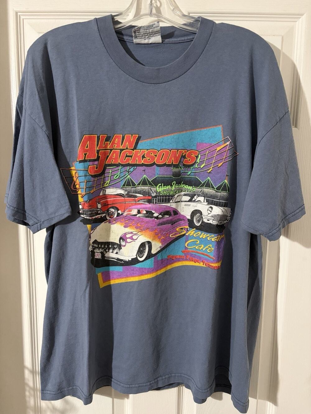 Vtg Alan Jackson’s Showcar Cafe Shirt Sz XL Gray Tennessee